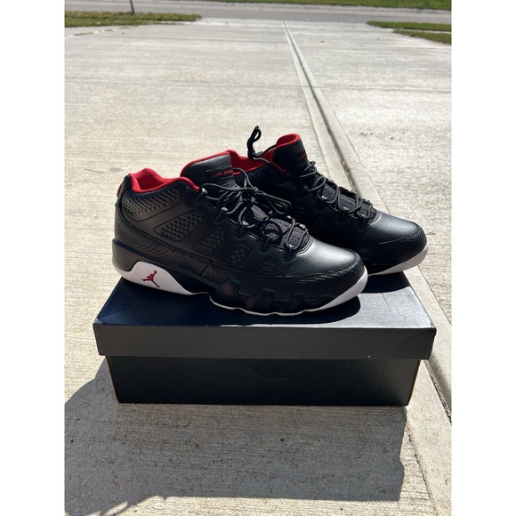 Air Jordan 9 Retro Low Snakeskin Red Black OG box Nike Sz 11.5 - Picture 1 of 15